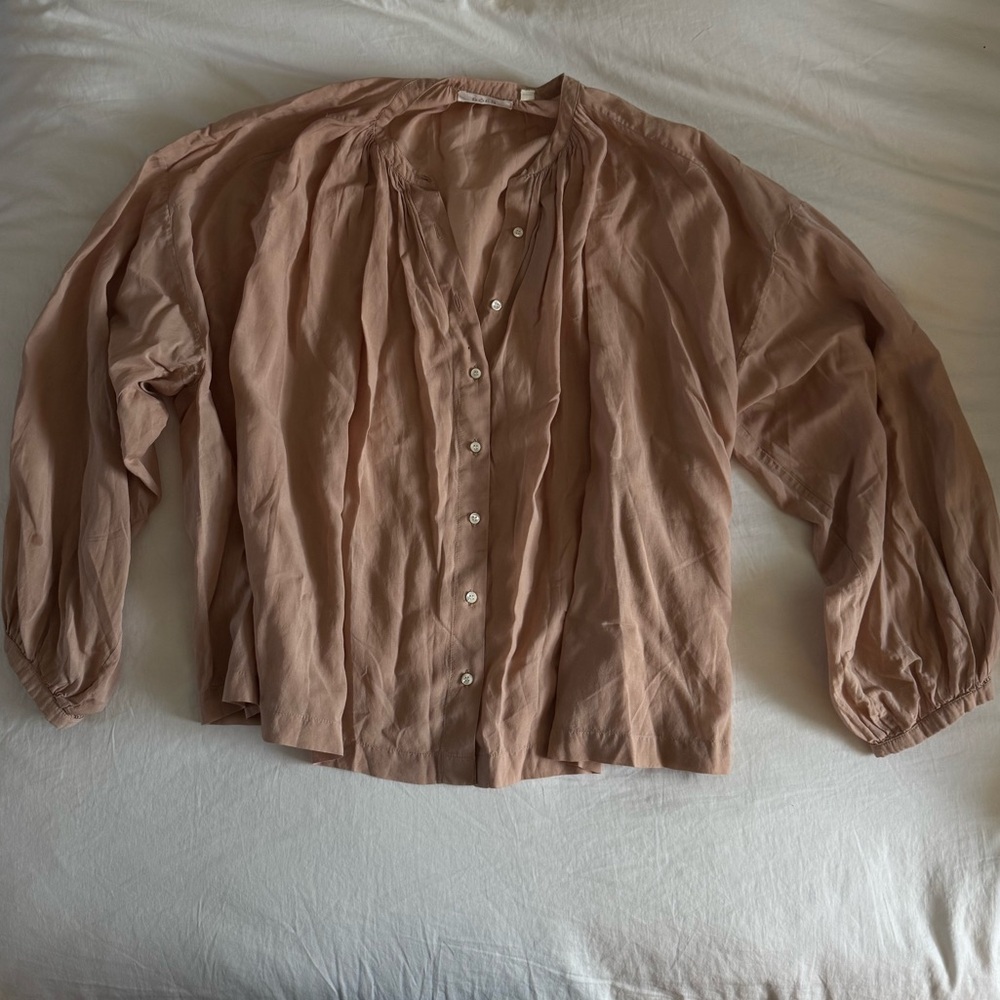 Doen Jane Blouse in Dark Blush M